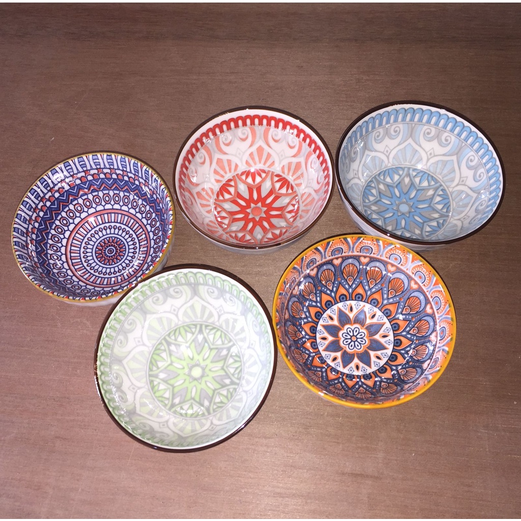 Ceramic Bowl Set / Mangkok Hampers Kado isi 2 Motif Random