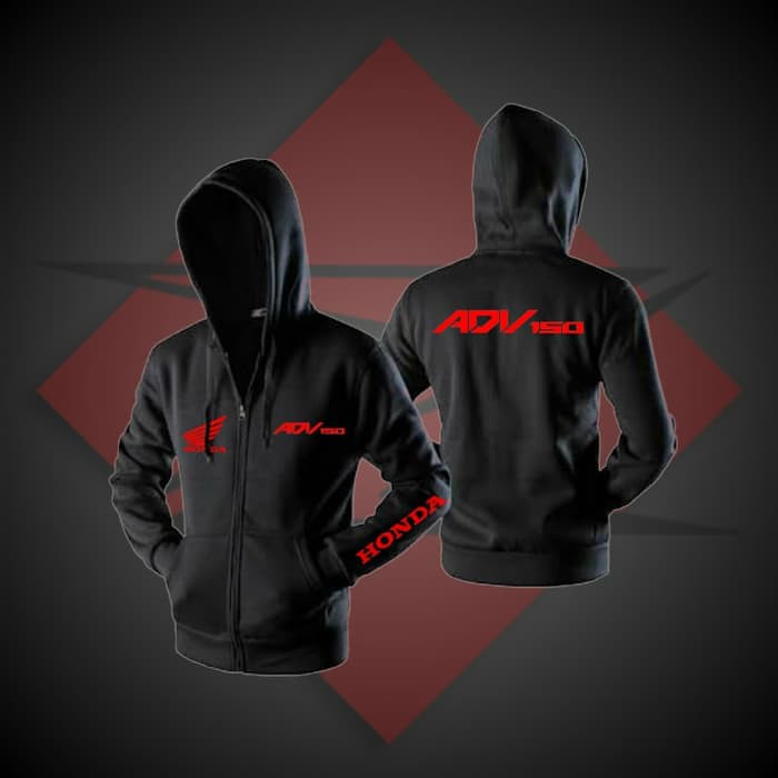 Jaket Hoodie Zipper Rider Honda ADV 150 #002 made by Zalfa