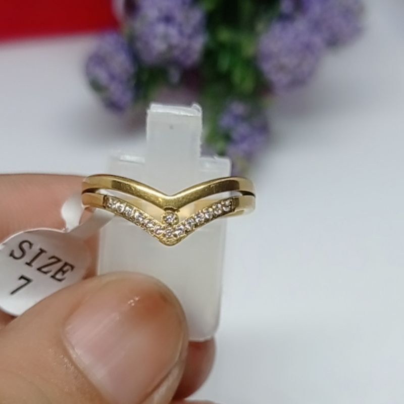 promo cincin titanium 003 perhiasan wanita viral