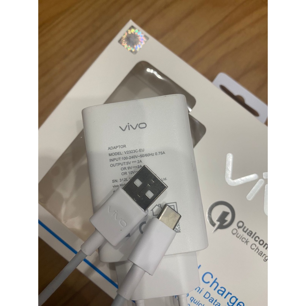 Charger Vivo Fast Charging Original 100% Tipe C v2323c-EU 33watt super