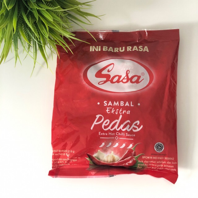 Sasa Sambal Asli Sachet 8gr (1 Pack, isi 24)