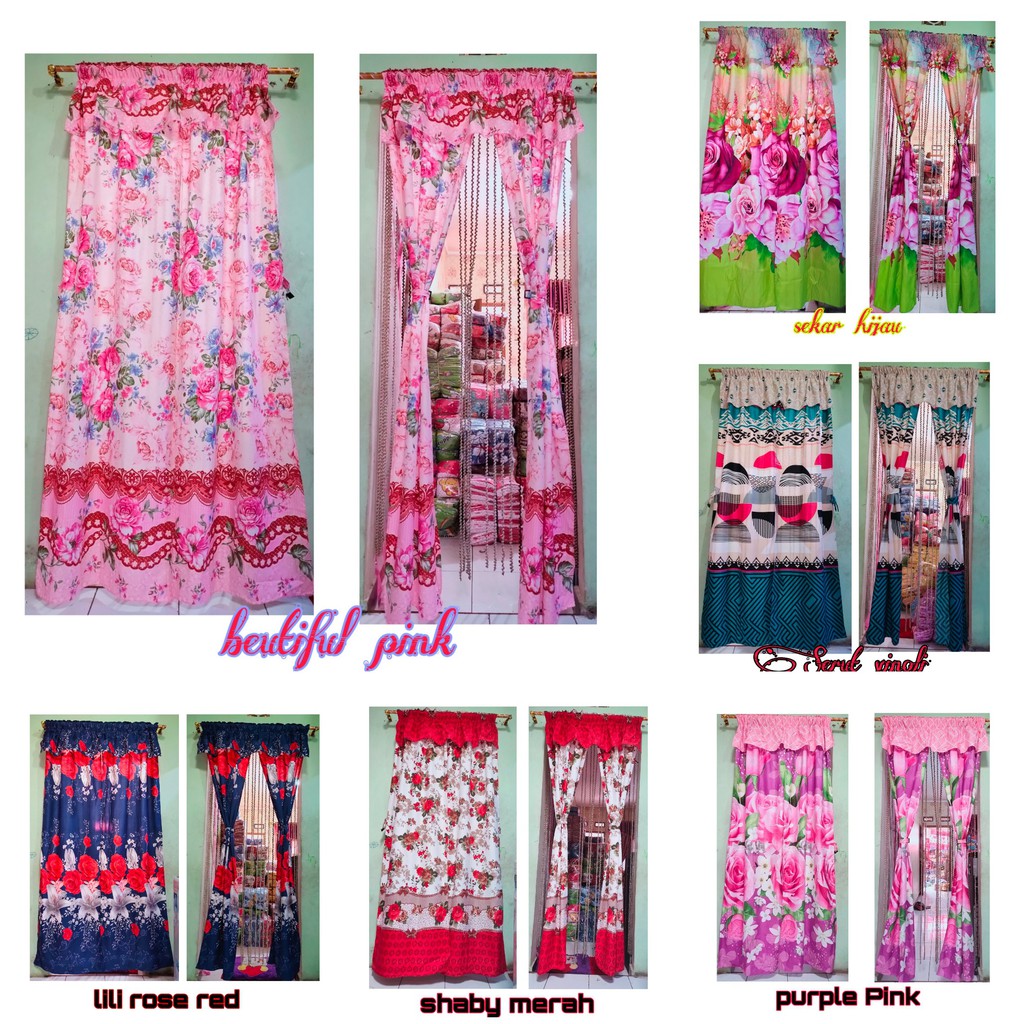 Gorden Serut shaby / gorden serut motif bunga