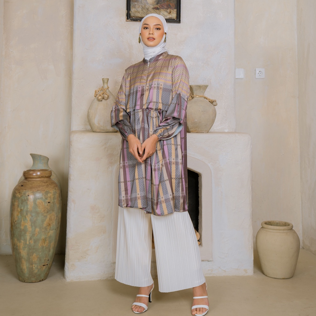 Maydee Sarimbit Ayle Series Violet-Tunik Violet