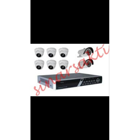 Paket Cctv 1,3 Mega Pixel ( 8 Channel ) Komplit ( Cloud )