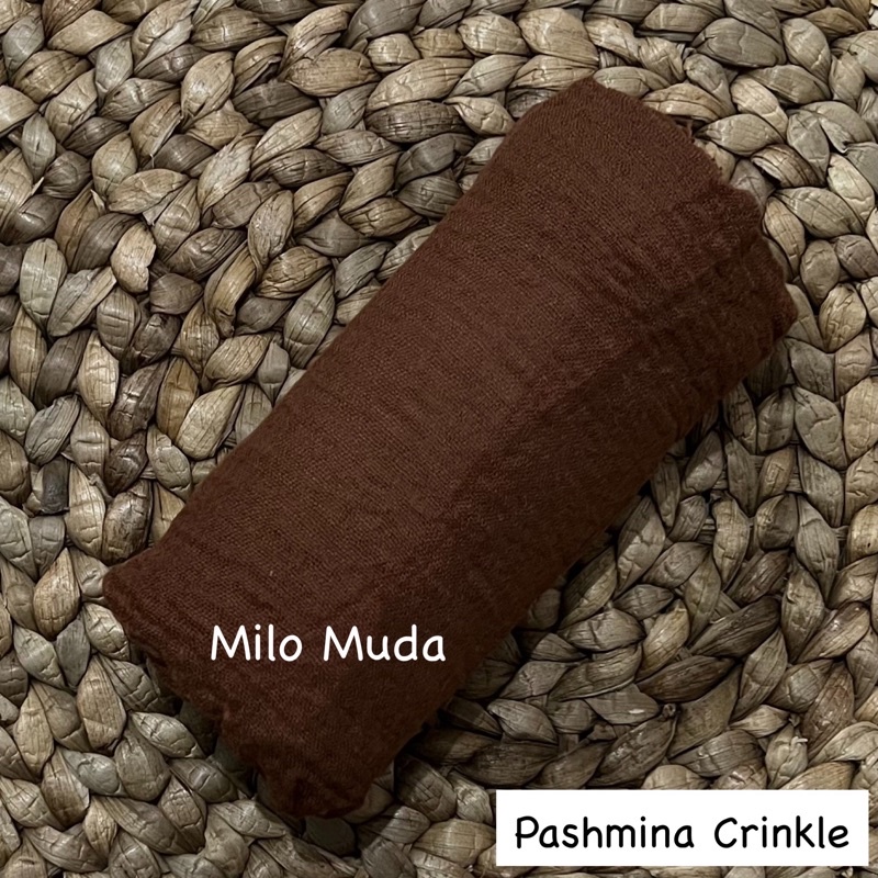 Pashmina crinkle Part 1 Hijab pasmina kusut Lavanya By Azzara-Soft Milo
