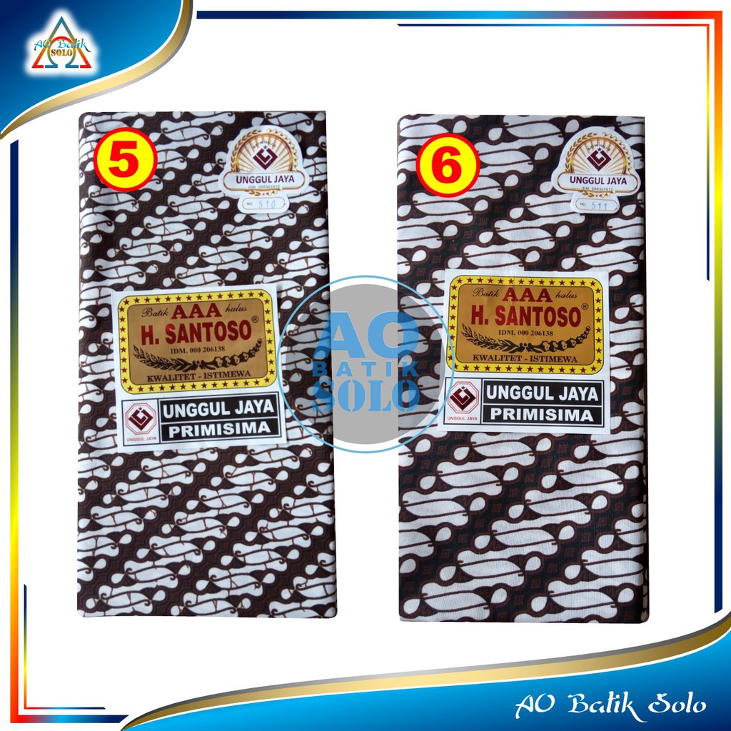 Kain Batik Kain Jarik, Jarik Batik H Santoso Motif Dasar Putih, Batik Putih, Kain Panjang-2
