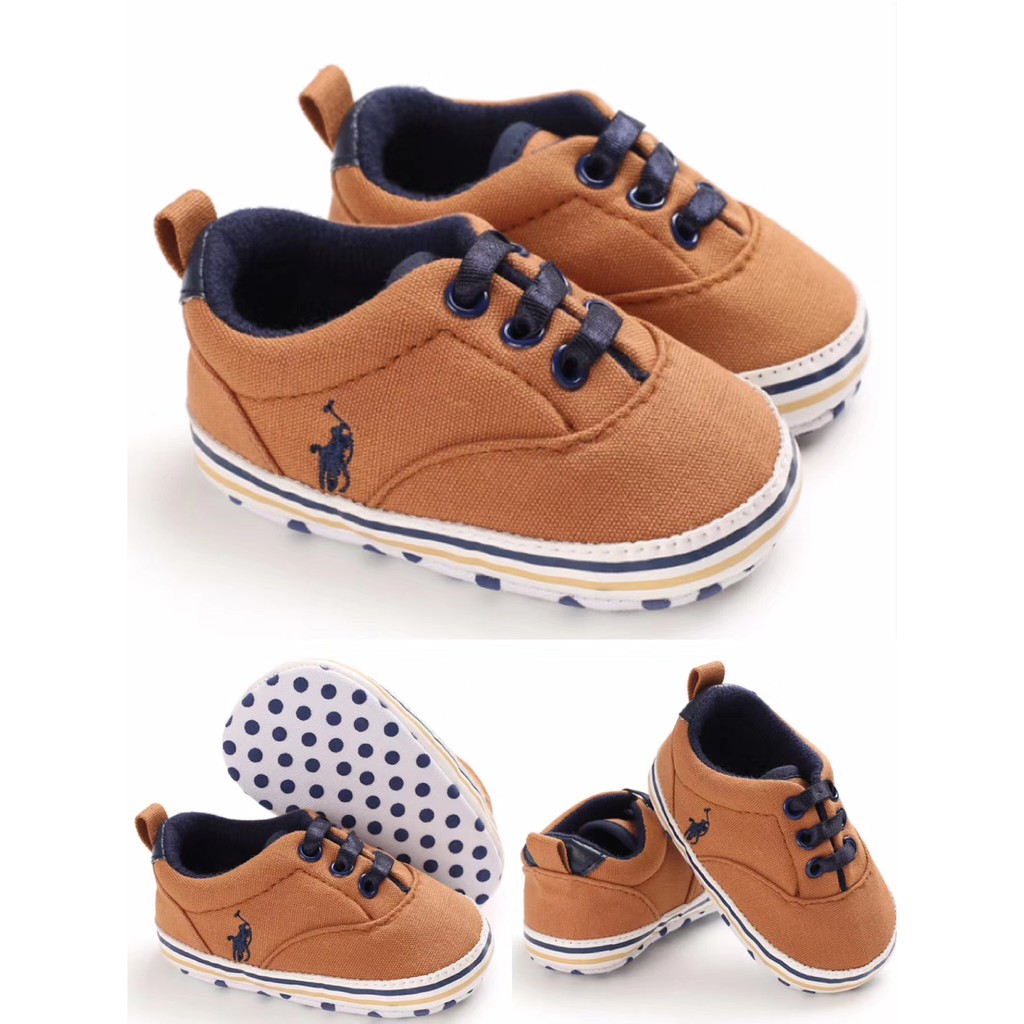 HappyOliver C134 Sepatu Prewalker Casual Anti Selip Sol Halus bayi dan anak laki cowok 0-18 Bulan