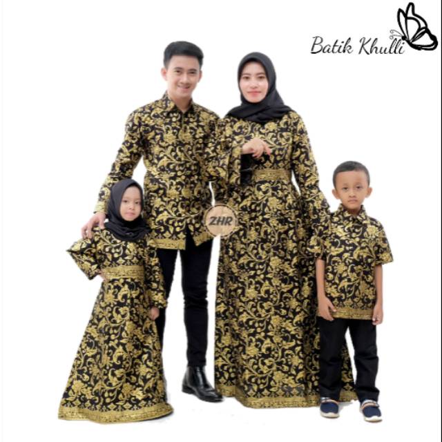 Baju batik couple kluarga . Bahan katun prada mix batotelli