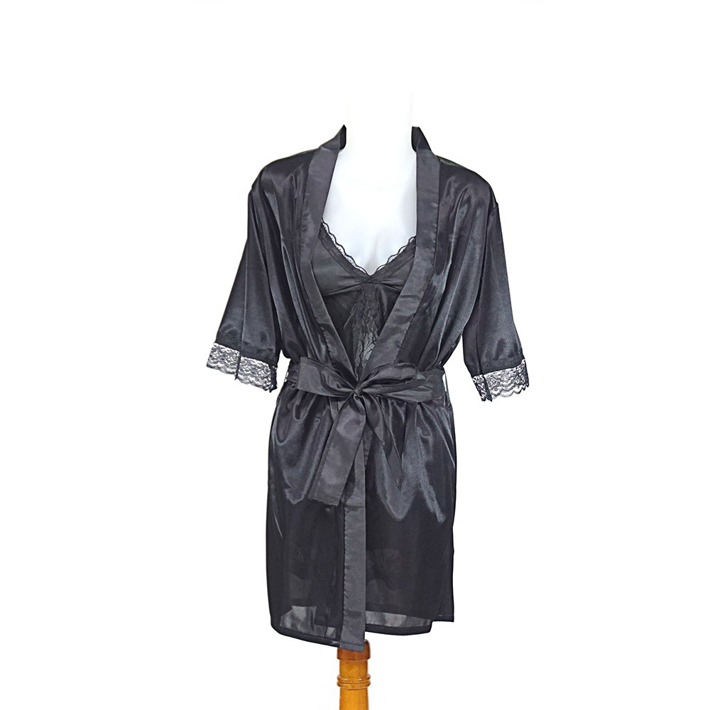 Lingerie Kimono dan Inner Dalaman Kimono set HRS Babydoll Baju Tidur