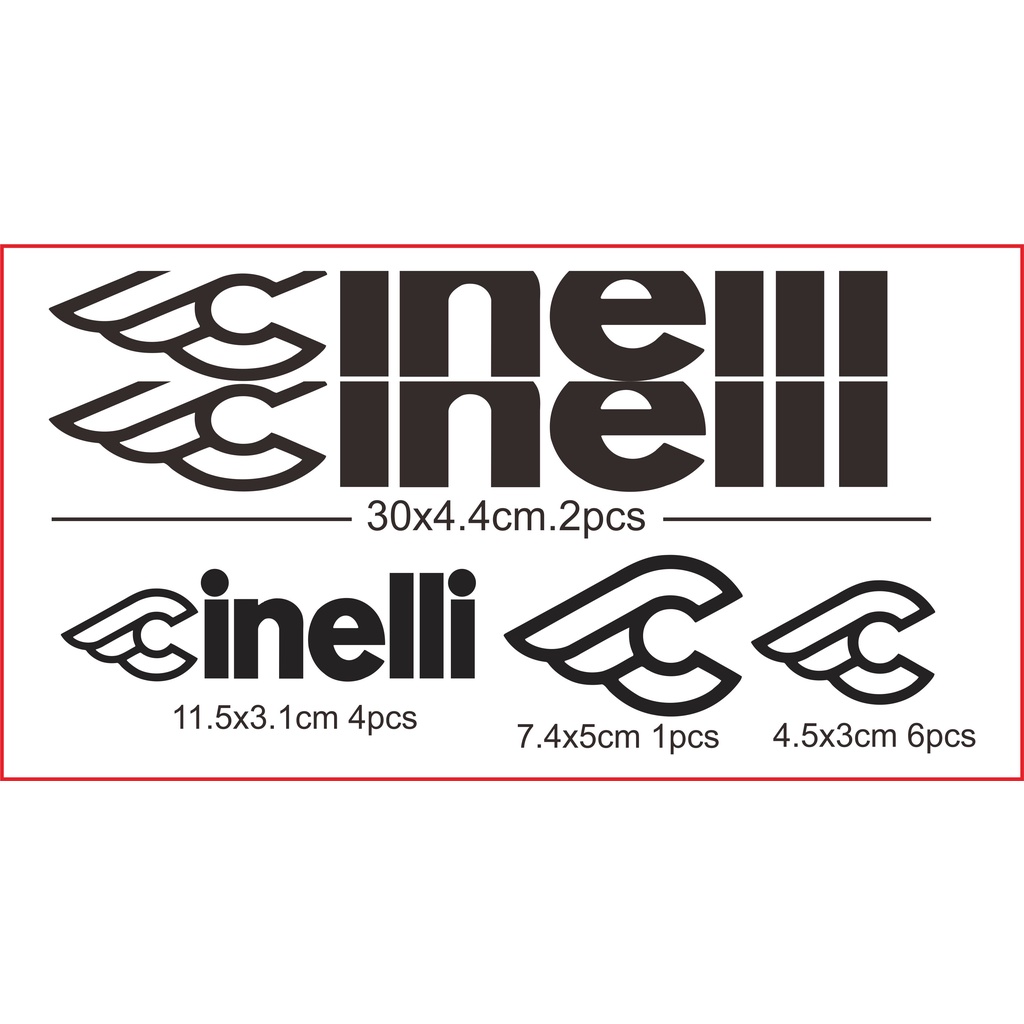 sticker cutting sepeda cinelli