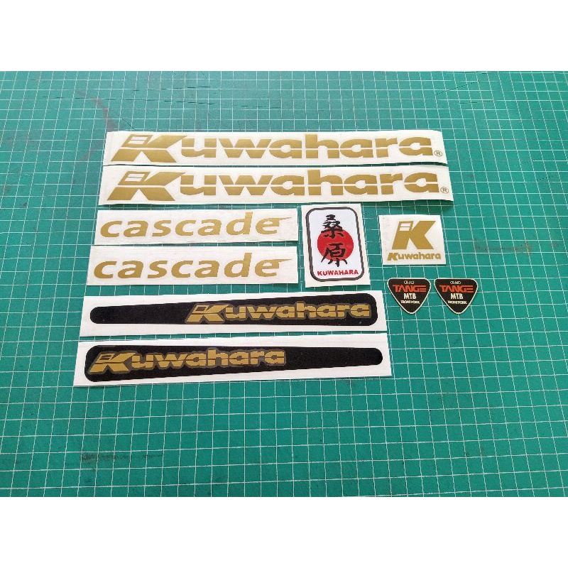 stiker sepeda kuwahara cascade