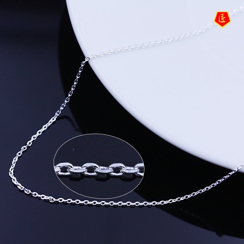 [Ready Stock]Women's Silver Cross Chain O-Shaped Necklace Korean Retro