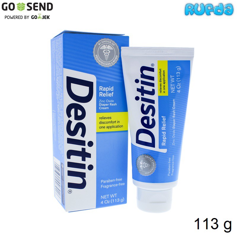 4 oz Desitin Rapid Relief Diaper Rash Cream, Atasi Ruam Popok