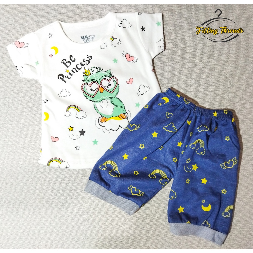 Setelan Baju Celana Bayi Anak Perempuan Cewek Newborn Usia 0-12 Bulan KS KIDS