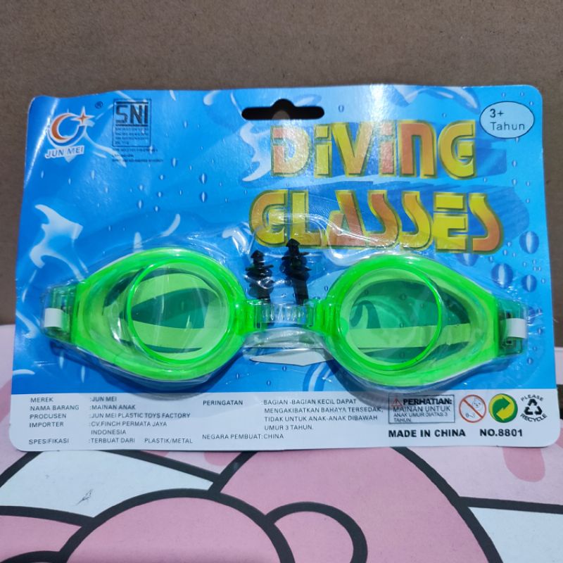 Kaca mata renang anak / diving glases child / kacamata renang polos