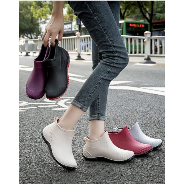 Sepatu Boot Motor Fashion Wanita 839 Anti Air