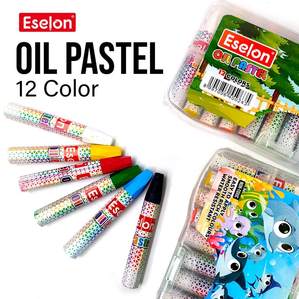 

SPECIAL PRICE Crayon / Oil Pastel / Crayon Eselon 12 colors ♡ 858