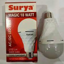 Lampu Emergency Led Surya Magic 9W/12W/18W lampu darurat rechargeable