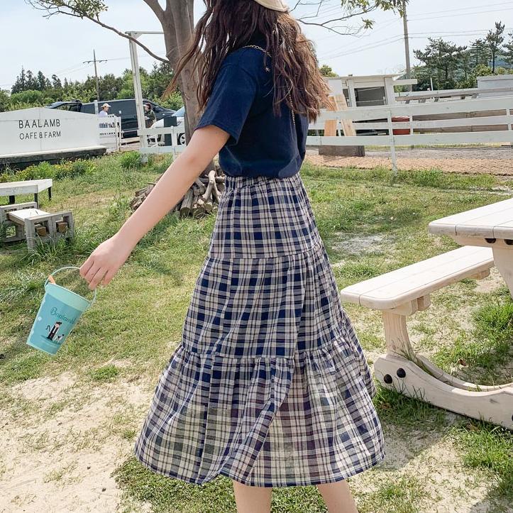 (LANGSUNG KIRIM) Rok Wanita Tartan Skirt Korea Style Rok Plisket Premium Rok Import