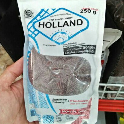 

Holland Meses 250 gr meises coklat compound butir/Topping donat/Taburan cake