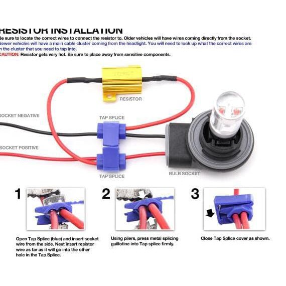 Resistor Flasher lampu sein Sen LED mobil KEDIP NORMAL clipper