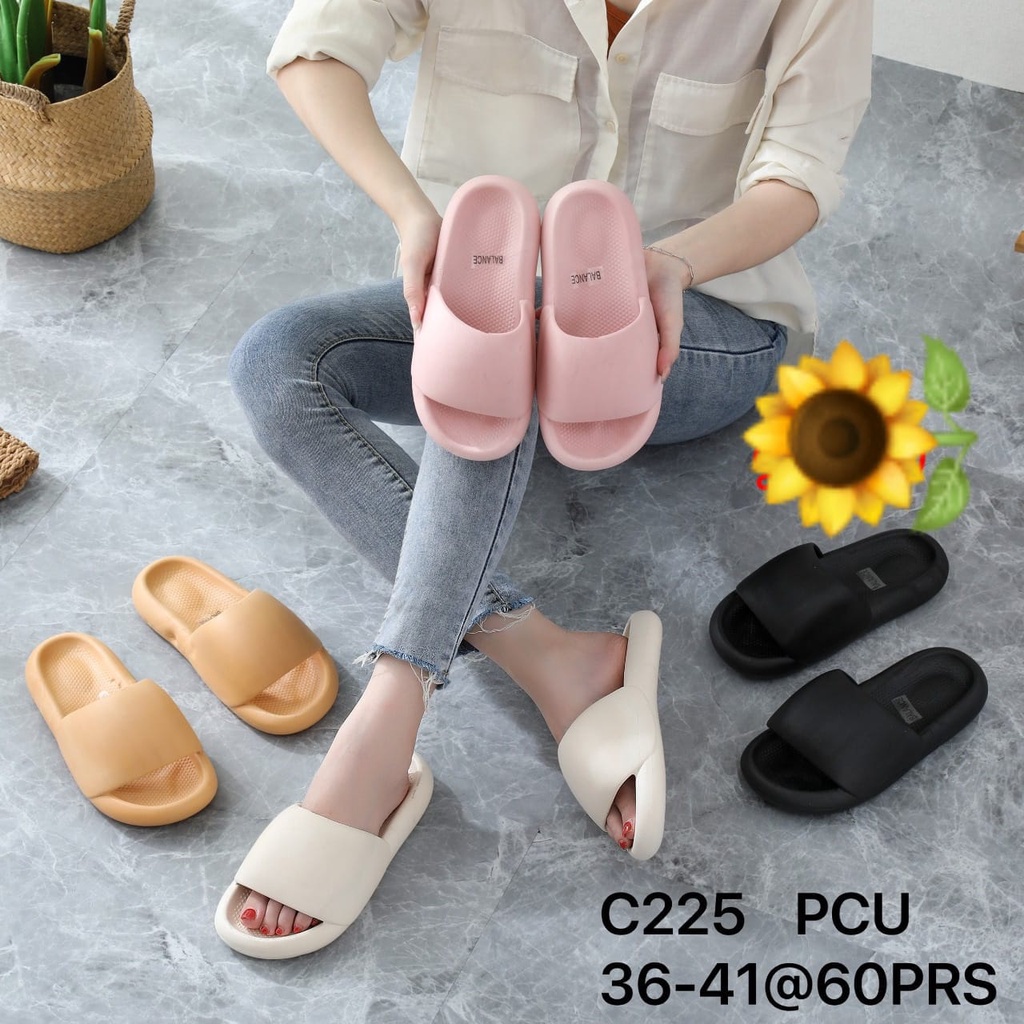 Sandal Karet Jelly Wedges Wanita import Model Terbaru Original Kekinian by AGUNG STYLE Balance C225