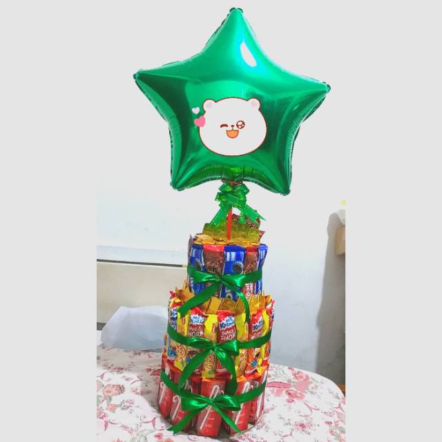 

BIRTHDAY CAKE SNACK/Kue Ulang Tahun isi Snack