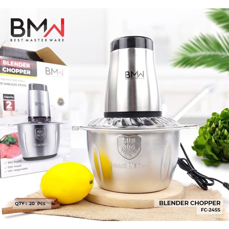 Blender Daging Stainless BMW kapasitas 2 Liter Original