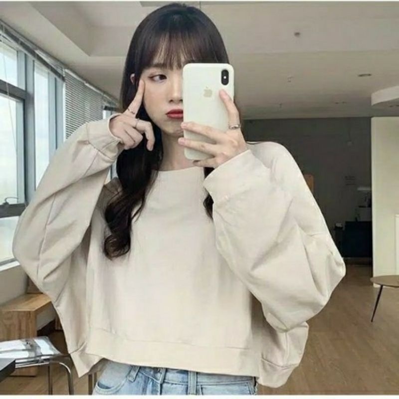 Arifirn Oversize Lenka - Sweater Wanita | Baju Oversize Wanita | Sweater Crop Wanita