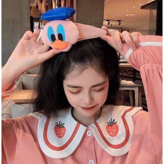 Hairpin anak remaja jepit rambut lucu cute karakter pita dino donald mickey mouse boneka unik estetik aesthetic imut