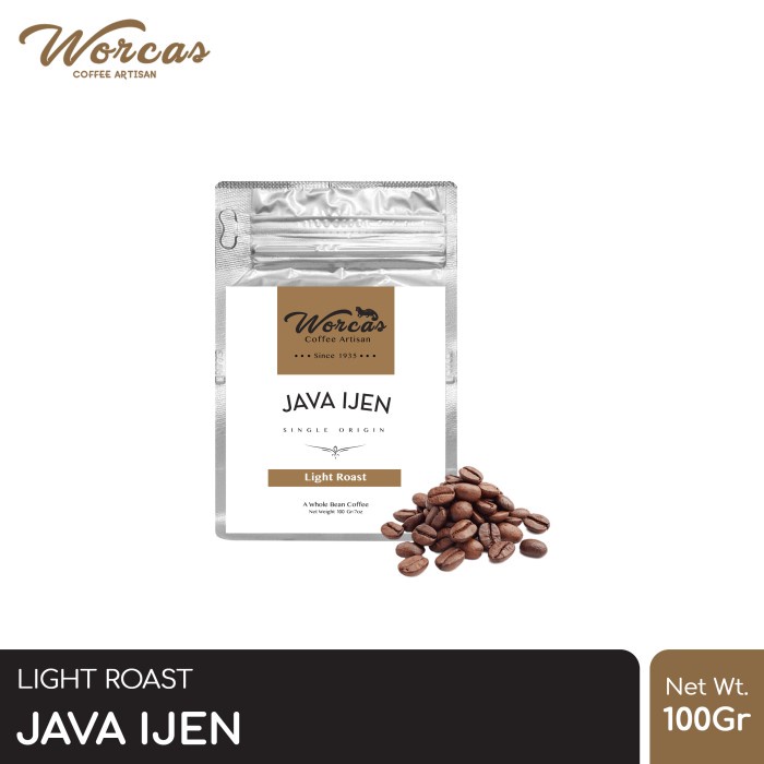 

kopi-biji- kopi arabica java ijen 100 gram light roast (biji/bubuk) - kopi biji -biji-kopi.