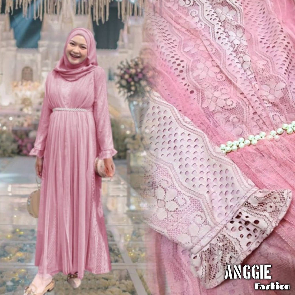 Busana Muslim Gamis Murah Gaun Pesta Muslimah Baju Pesta Wanita Kondangan Mewah Kekinian 2020 2021