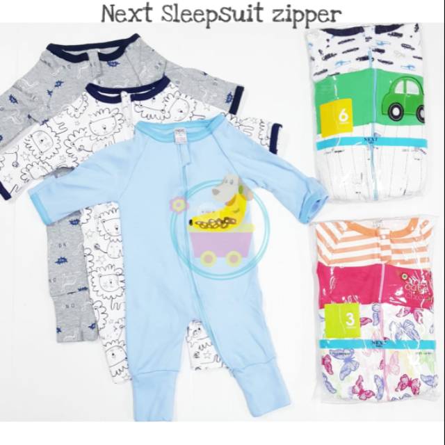 Sleepsuit Zipper/Sleting Bisa Buka &amp; Tutup Kaki 3in1