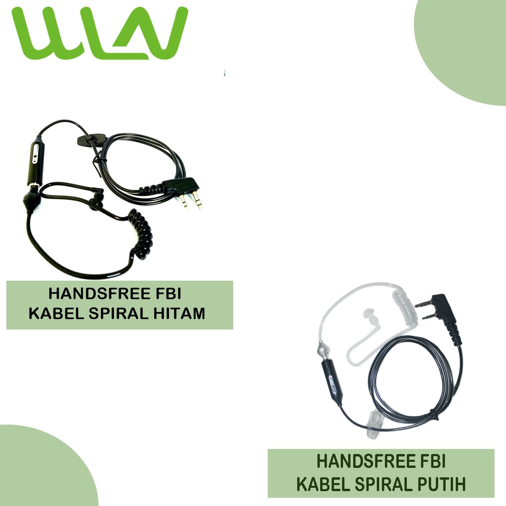 PAKET  HANDSFREE FBI HT WLN KD-C100U LED ISI 2 PCS