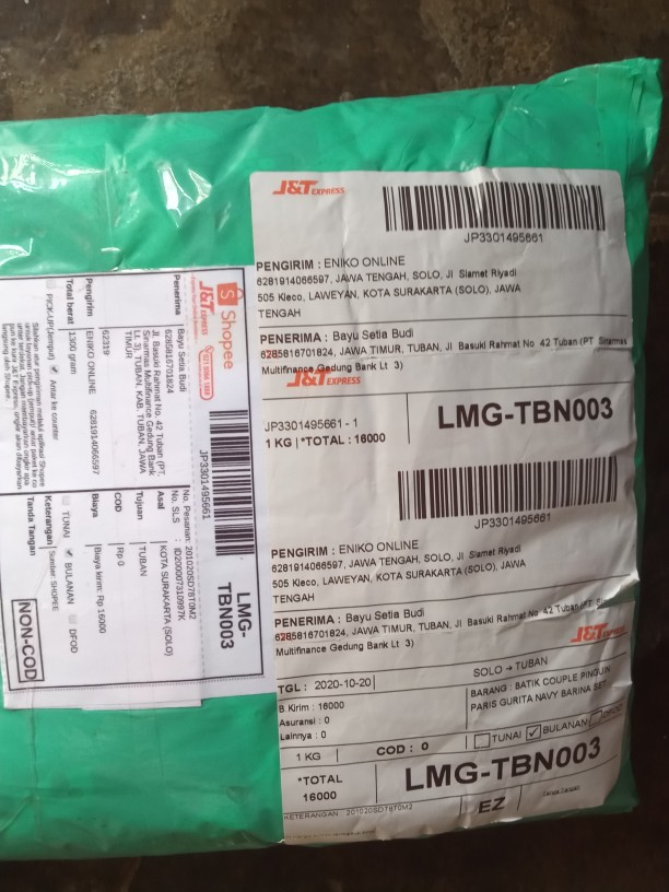 Batik Couple Pinguin Paris Gurita Navy Barina Set + Ada Anak Cowok