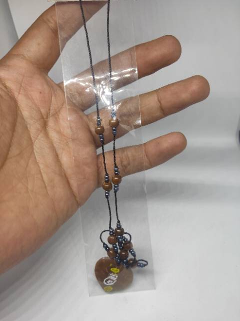 Kalung kaukah manik tali bulan bintang original asli kayu koka kokah kokkah kauka kaoka kaokah