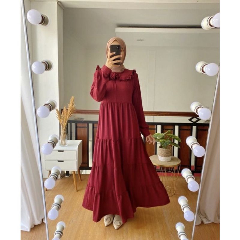 Gamis rayon dress dress rayon muslim dress naraya midi dress viscose
