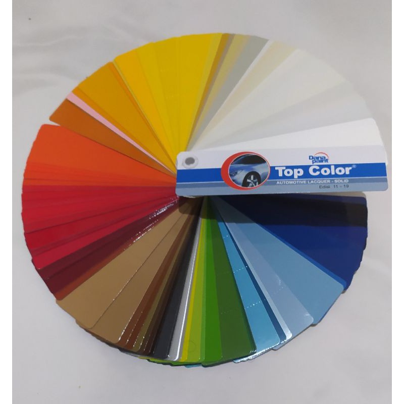 Jual Kartu Warna Cat Top Color Solid Indonesia Shopee Indonesia