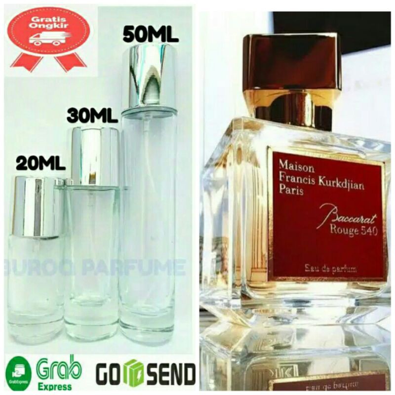 BUROQ PARFUM BAKARAT UNISEX KUALITAS PREMIUM INSPIRED BACARAT WANGI KALEM WOODY TAHAN LAMA