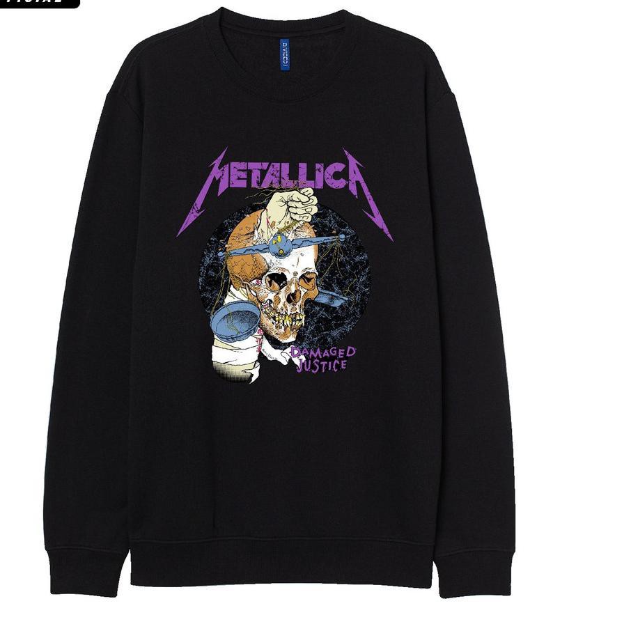 Sweater Metallica-SWEATER WANITA METALICA BAHAN BABYTERRY UU