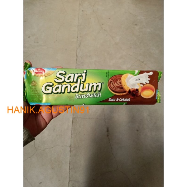 

Roma Sari Gandum Sandwich Coklat 115gram SS91