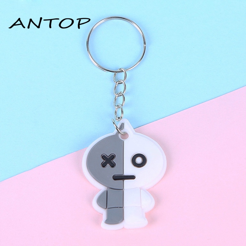 Lucu Kartun Keychain Liontin Hadiah Liburan Hadiah Siswa Hadiah PVC Lembut Hadiah ANTOP