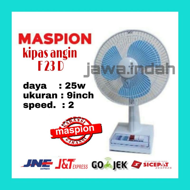 DESK FAN MASPION F 23 D / KIPAS ANGIN MEJA