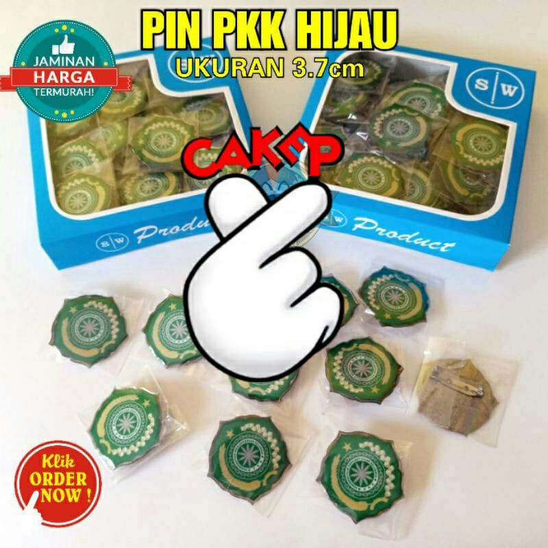 PIN PKK Murah Warna Hijau dan Biru