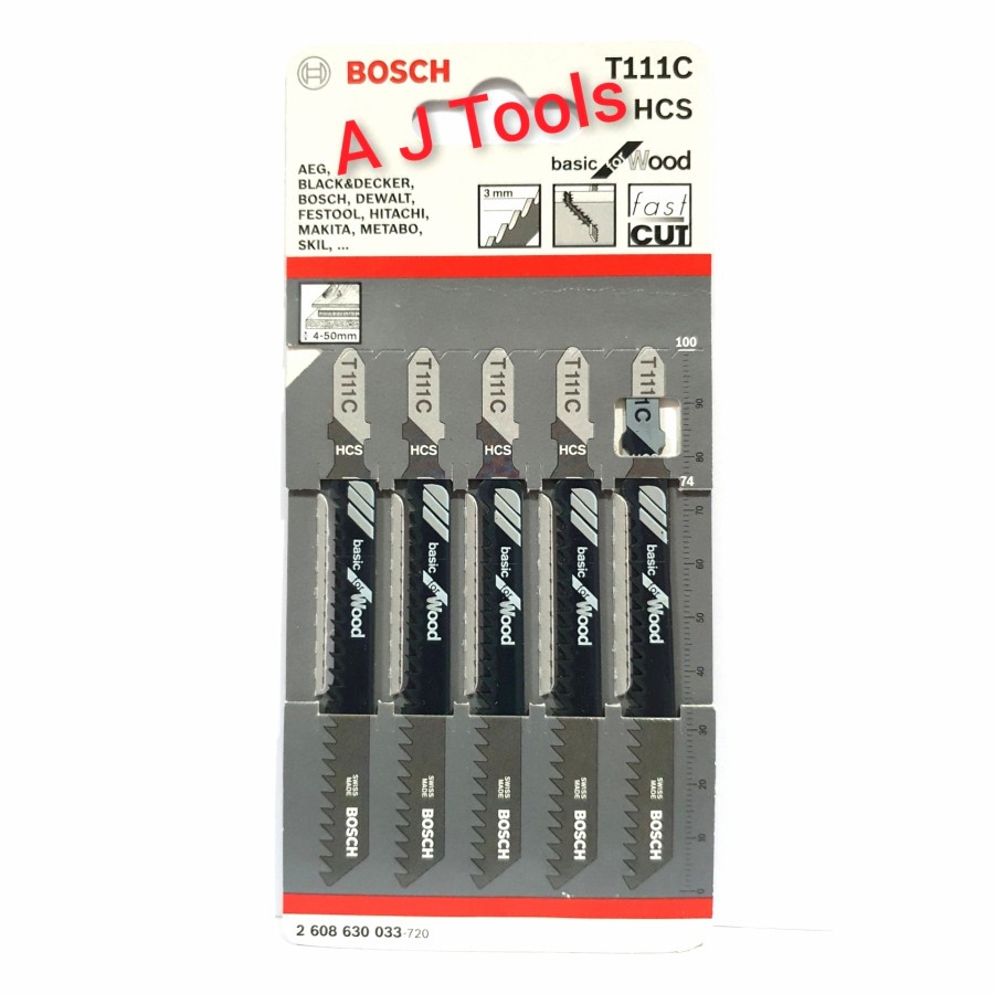 ORIGINAL BOSCH MATA GERGAJI JIGSAW KAYU HCS T 111 C / T111C (033)