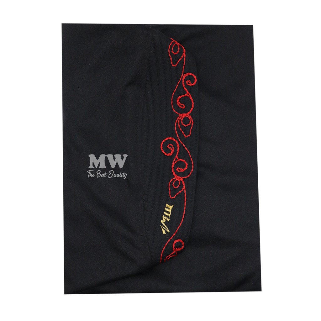 Bergo Maryam Jumbo Instan Jersey Jumbo ena  /Jilbab Bergo Corneli Instan Tali Belakang(bergo corneli)-HITAM