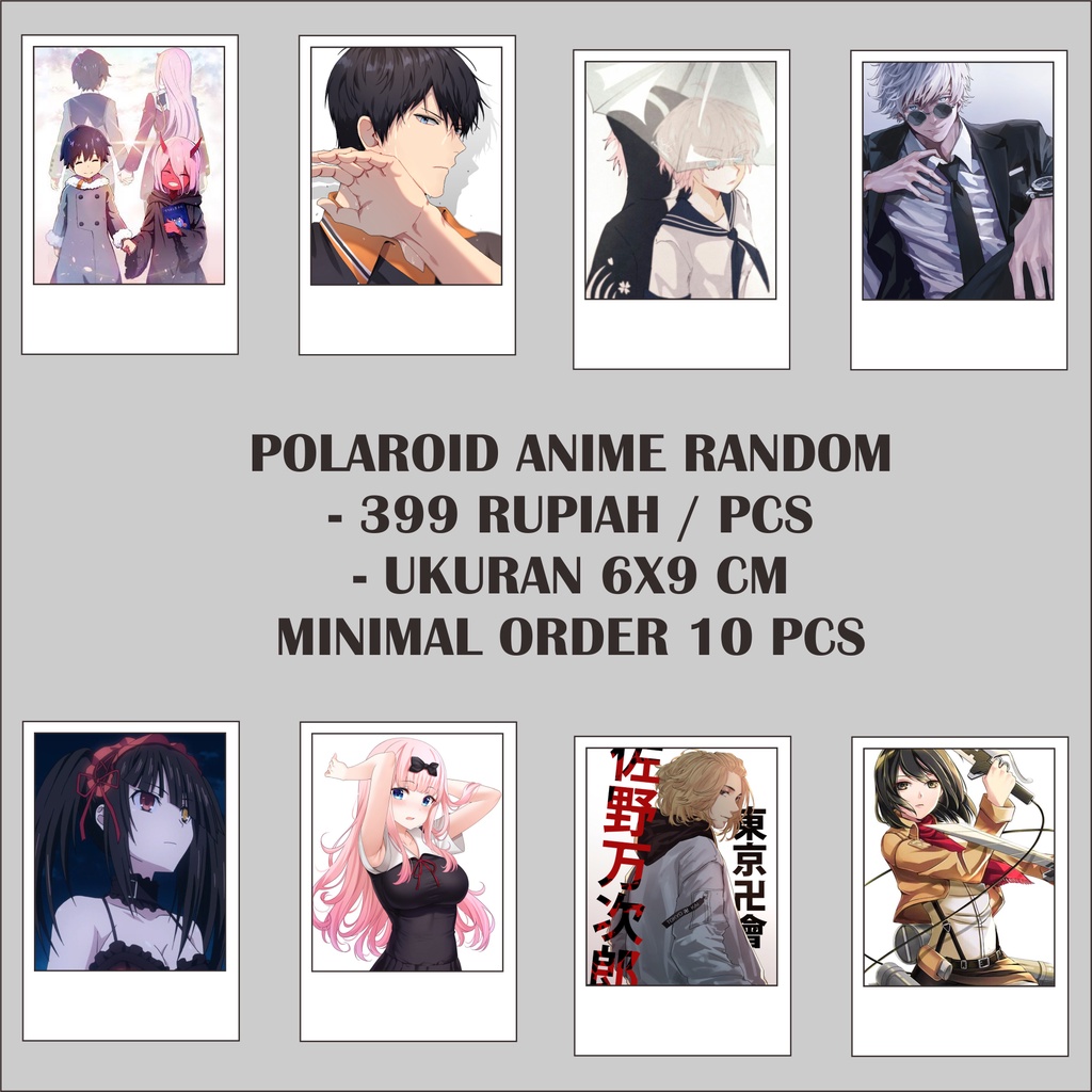 POLAROID RANDOM ANIME TERMURAH