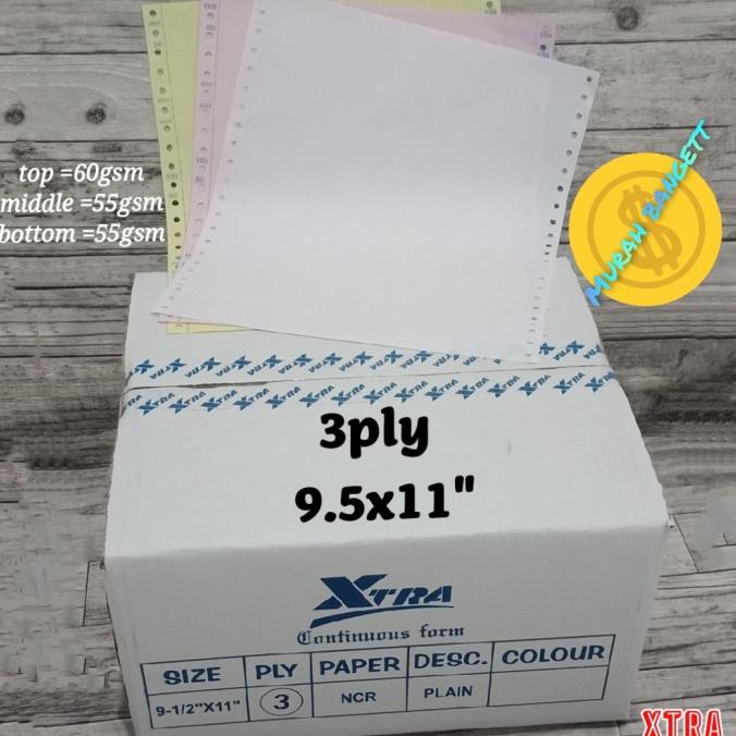 

Kertas continuous form 3ply 9.5x11" Star Seller Termurah