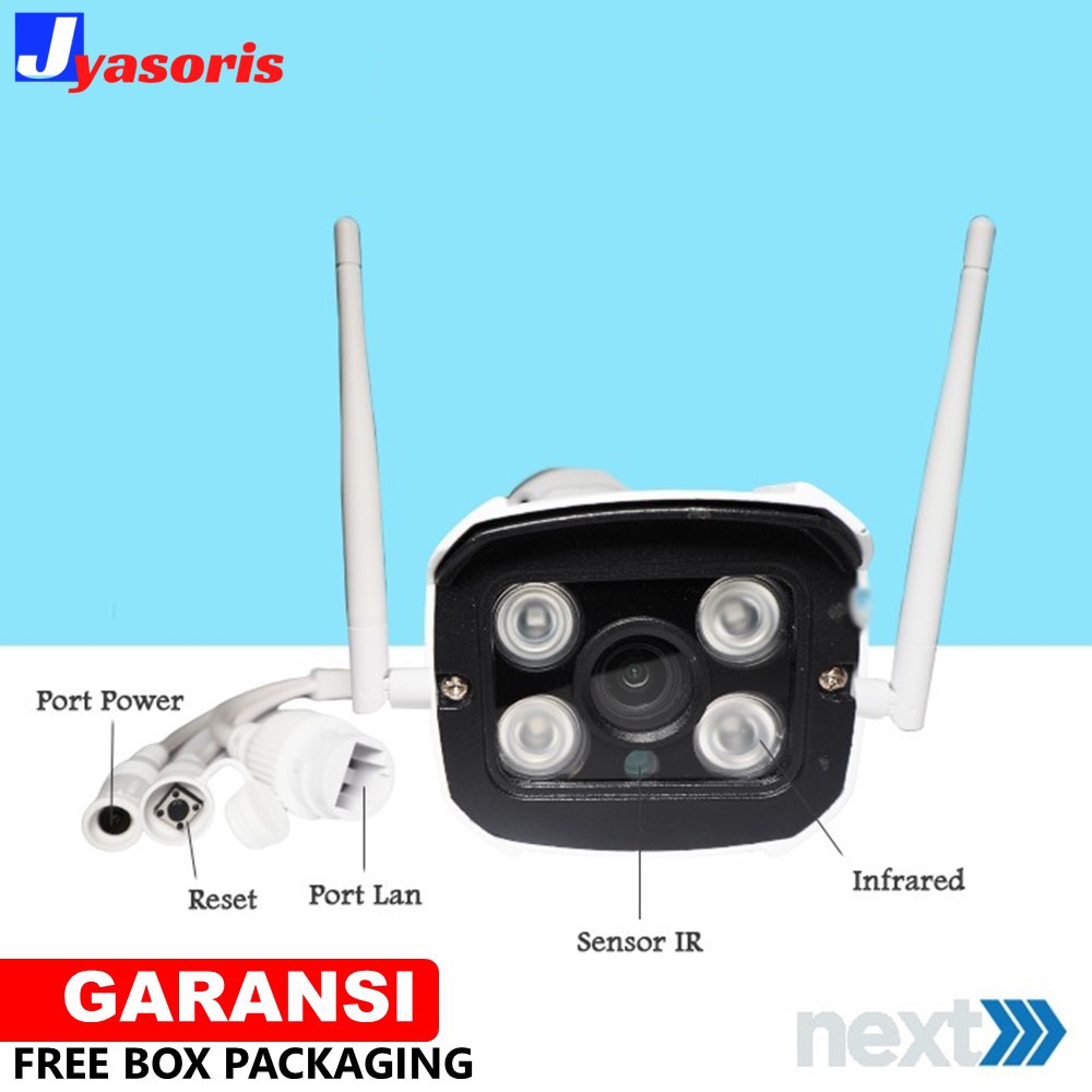 KAMERA CCTV OUTDOOR WIFI IP CAMERA CCTV PENGINTAI MURAH WATERPROOF WIRELESS PENGINTIP FULL HD JS122