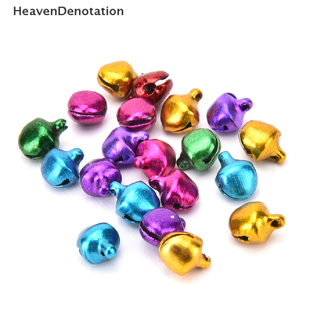 [HeavenDenotation] 100 Pcs/Set Small Jingle Bells Colorful Loose Beads Decoration Pendant DIY Craft